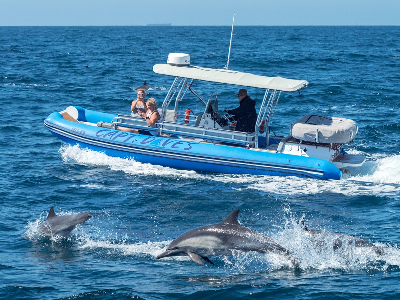 a group of clear blue water