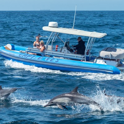 a group of clear blue water