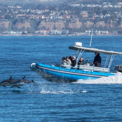 a small boat in a body of water