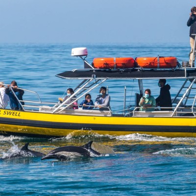 a small boat in a body of water