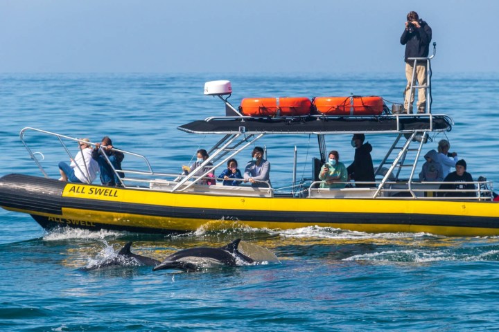 a small boat in a body of water