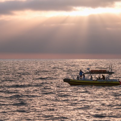 a boat on a body of water
