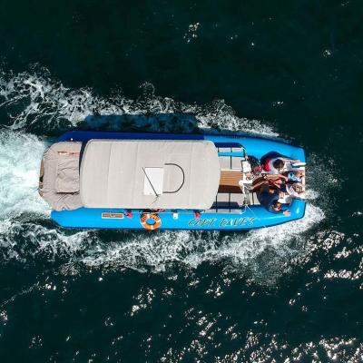 a person riding a wave on a surfboard in the water